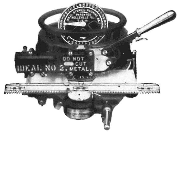 early Ideal Stencil Machine No.2, 1913